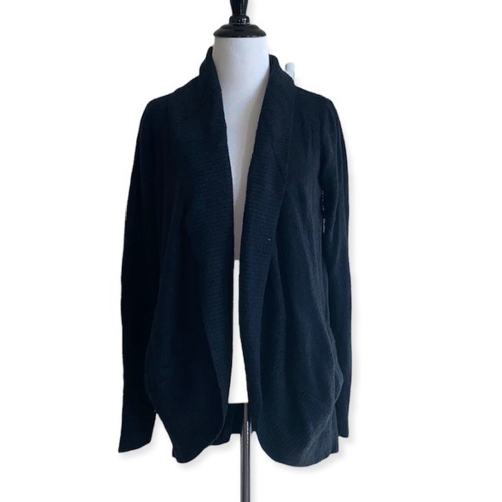 Barefoot Dreams CozyChic Lite women’s small black Circle Cardigan